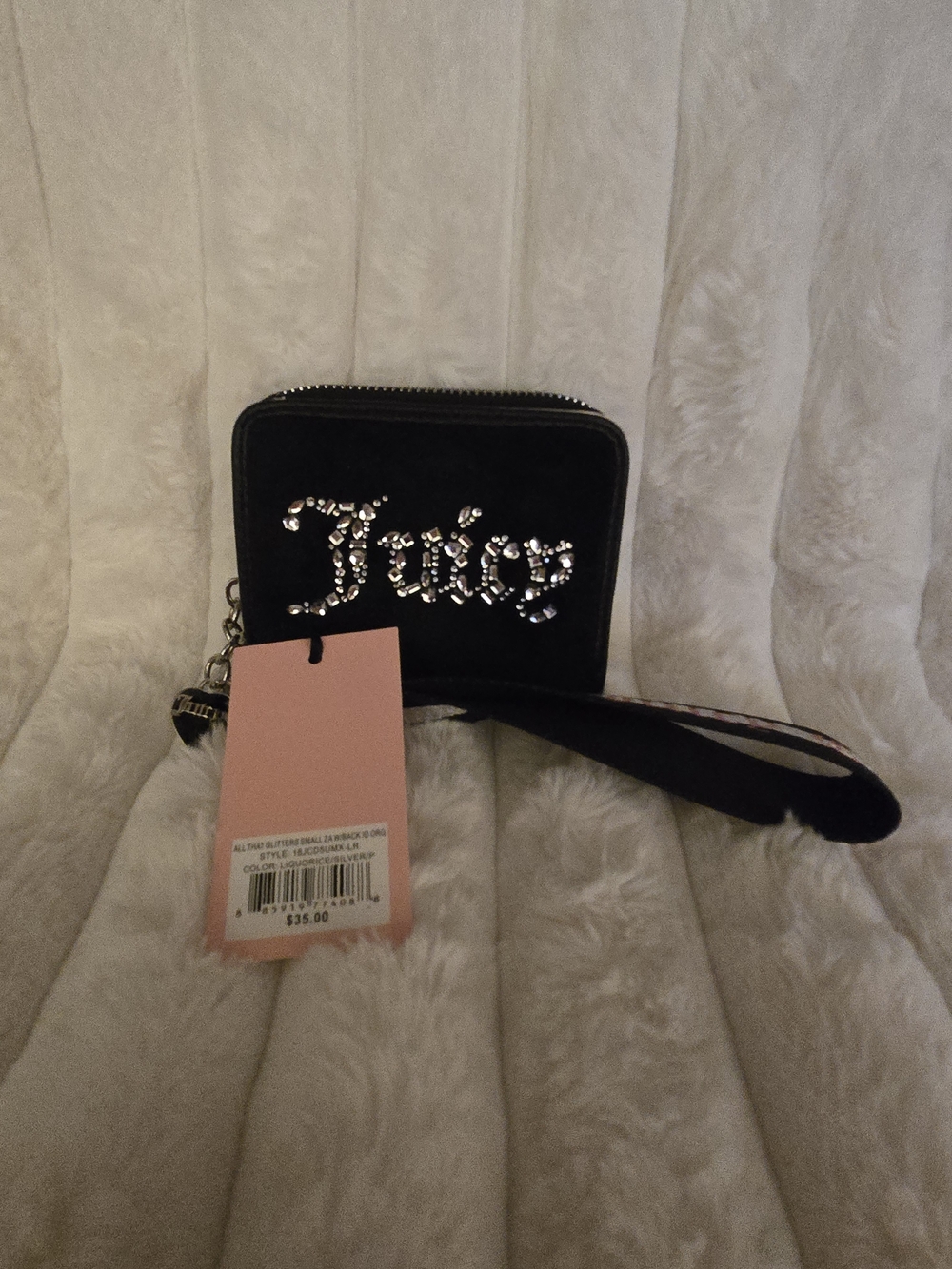 Juicy Couture All That Glitters Zip-Around Wristlet